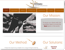 Tablet Screenshot of emissarysearch.com
